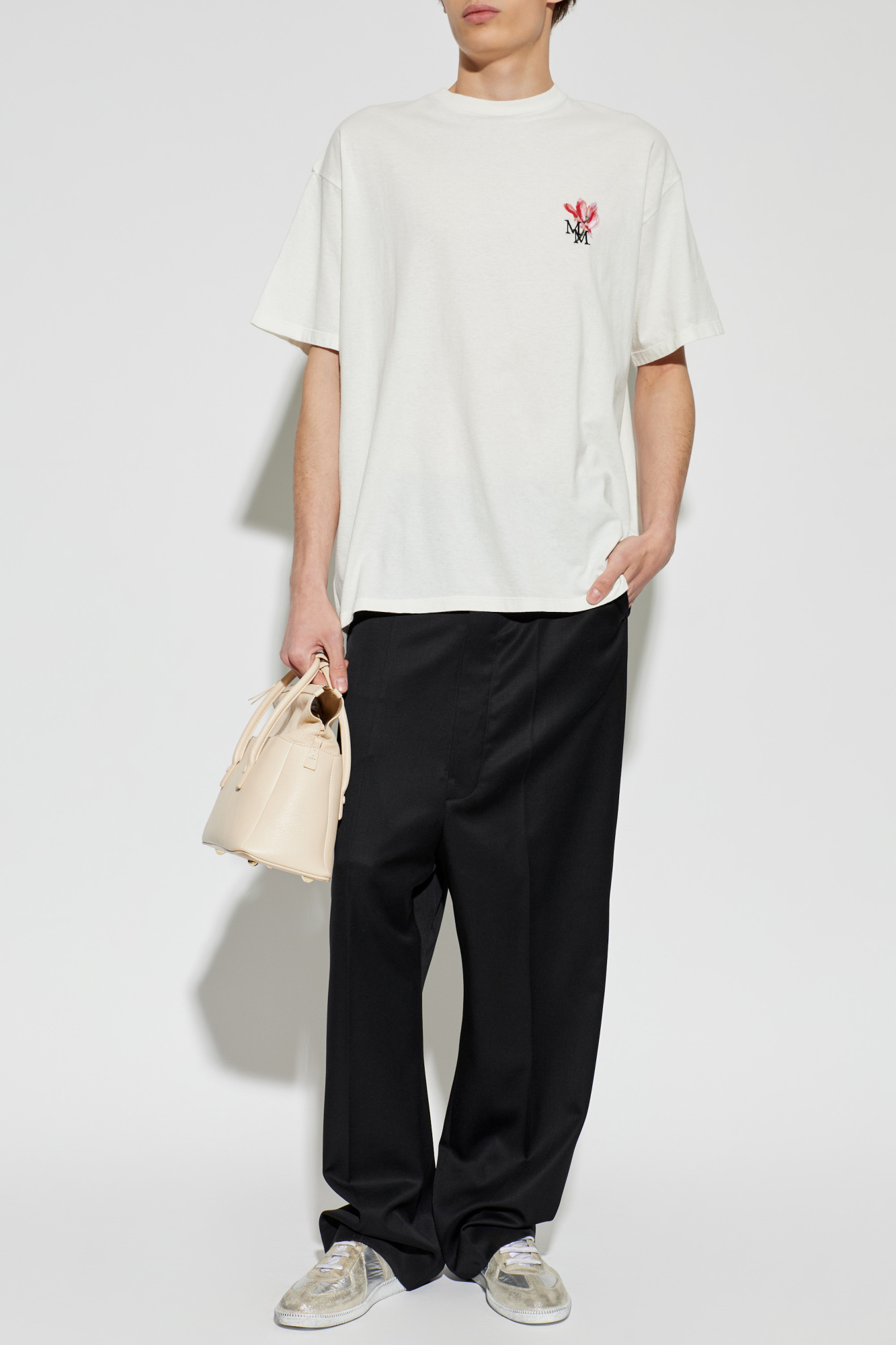 Maison Margiela T-shirt with logo | Men's | Vitkac